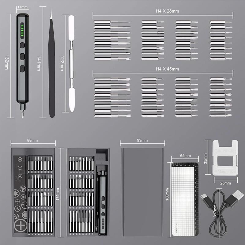 Electric Screwdriver Set 68 In 1 Mini Cordless Precision Screwdriver Repair Tool for Electronic Products,DIY,Glasses,Laptops,etc