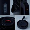 Siroca Electric Kettle Saving Black [Mini Pot/Electric Pot/0.8L/1300W/High Power/Steam Function/Safe Design/Removable Lid/Stylish/Gift/Present]