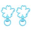 31X39mm Candy Colored Alloy Shell Shaped Spring Buckle Special-shaped DIY keychain Accessories Creative Accessories Hanging Ornaments