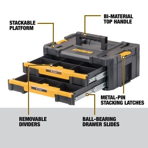 DEWALT DWST17804 TSTAK IV Double Shallow Drawers by DEWALT