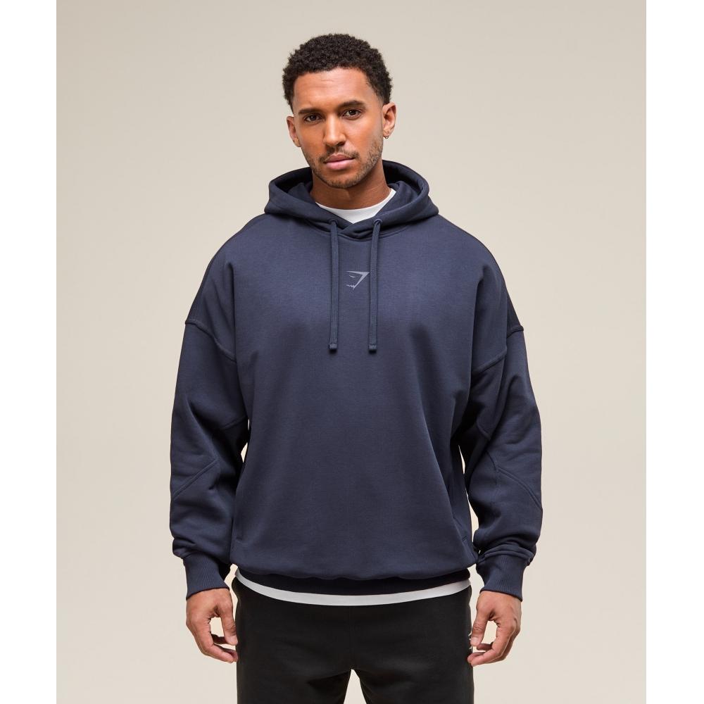 Gymshark Power Hoodie Heavy Blue A2c9h Uctn