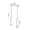 Lampa Wisząca Borigio 2 Gu10 Biały  Beton Sollux Sl.0648