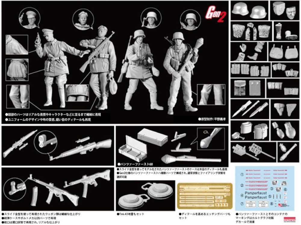 Platts Dragon WW2 German Panzergrenadier Surpriză Frontul de Est 1944 Figurină Gen2 Set de 4 Model din Plastic DR6333 1/35 Atac! (persoană)