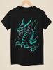 Neon Dragon - Tattoo Inspired Unisex Black T-Shirt
