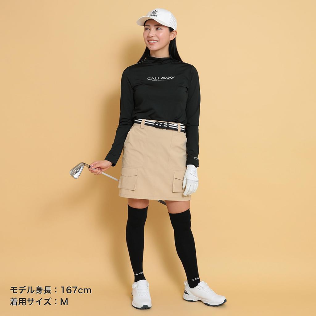 Callaway Long Sleeve Mock Neck Shirt UV for C25133201 Size LL Women's (Stretchable, Protection) Golf, 1010_Black,