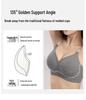 Seamless Push-Up Bra for Women: Anti-Sagging Support, No Underwire, Letter Strap, Enhances Small Chest