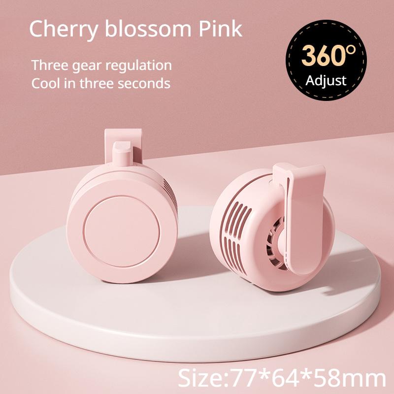 

Портативный воздушный охладитель 3 скорости USB перезаряжаемый мини бесшумный электрический вентилятор поясной вентилятор с клипсой для занятий спортом на открытом воздухе и путешествий CHINA вишневый розовый
