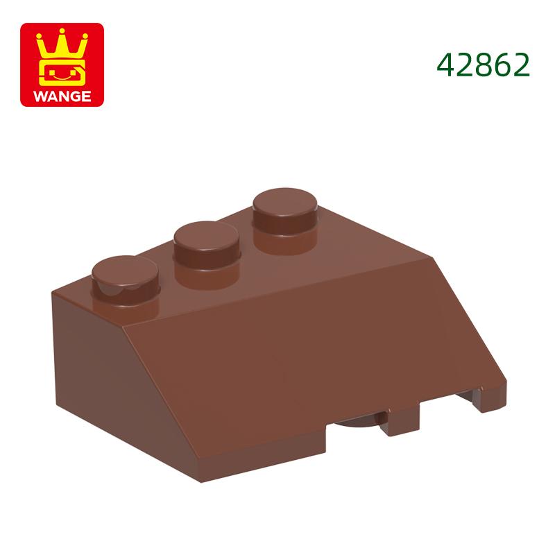 53Pcs/lot 42862 Wedge 3 x 3 Sloped Left Accessories Works With featuring Brick DO IT YOURSELF Children's Toy Assembly Parts
