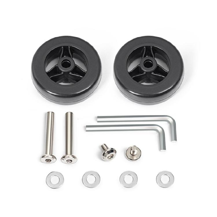 2PCS Plastic Suitcase Replacement Rollers Quiet Wheels Easy Install Assembly Practical Travel Luggage Casters