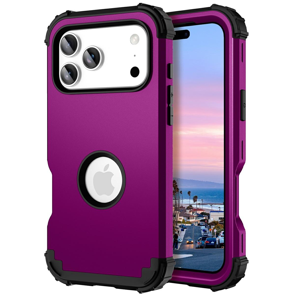 

L-Style For iPhone 17 Pro Max Case Shockproof PC + TPU Phone Back Cover E