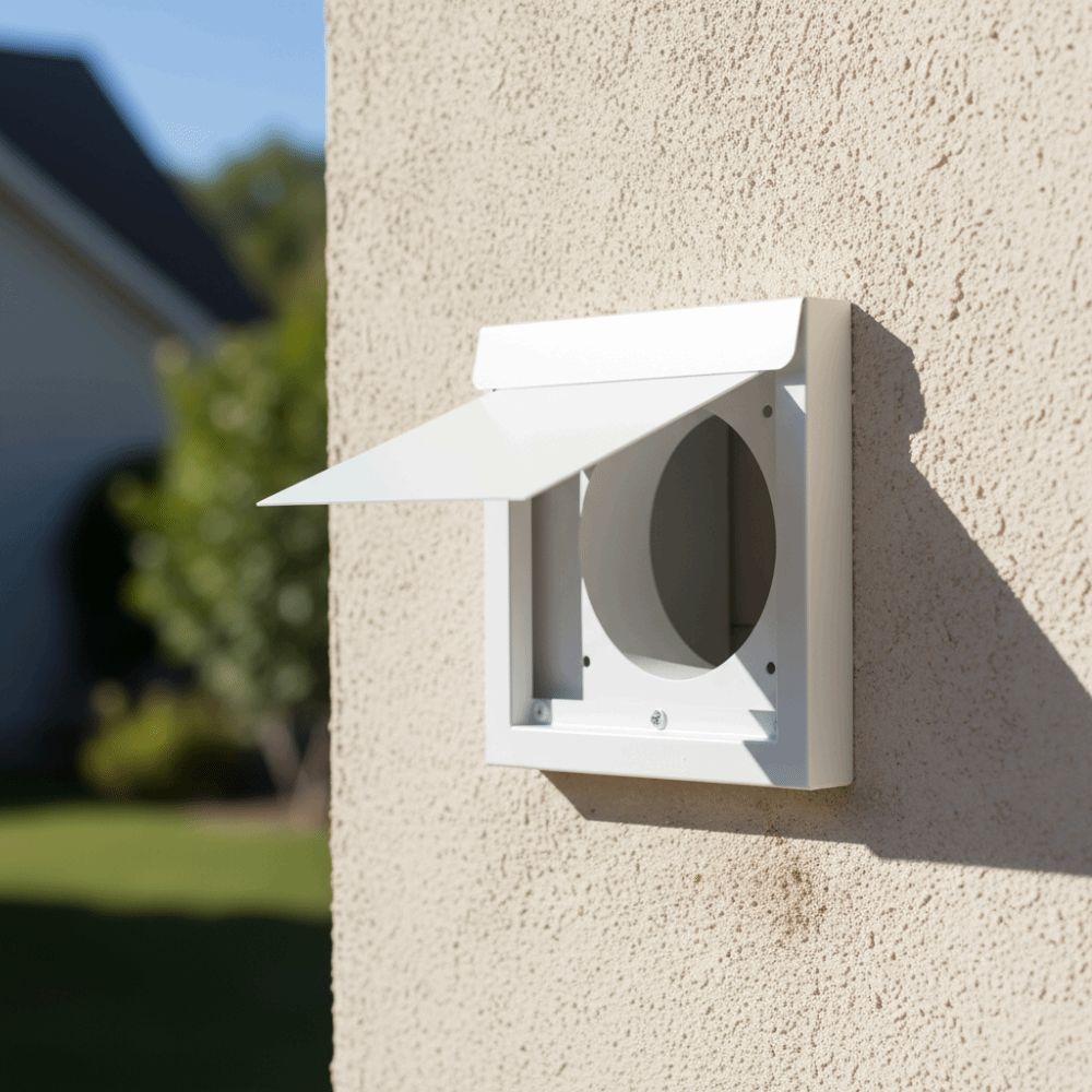 Damper Design Dryer Ventilation Cover Metal Material Designed Airflow Ventilation Appliance 4 Inch Size Pest Prevention Damper