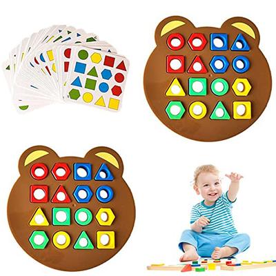 Detské puzzle Geometrické tvary Rýchle priraďovanie Doskové puzzle Vzdelávacie hry Hračka