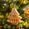 Yousheng Gingerbread Christmas Ornaments Foam Gingerbread Man House Candy Cookie Xmas Tree Hanging Decoration for Christmas Home Decor