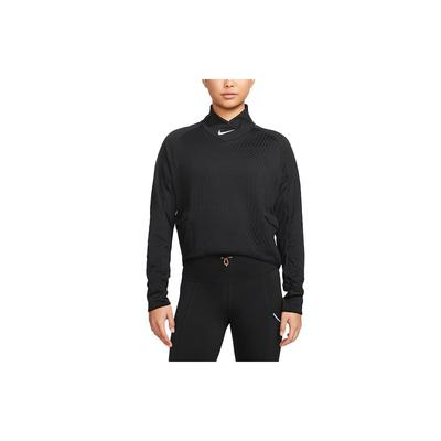Therma-FIT Run Division Langarm-Laufshirt Damen Tops Schwarz DM7554-010