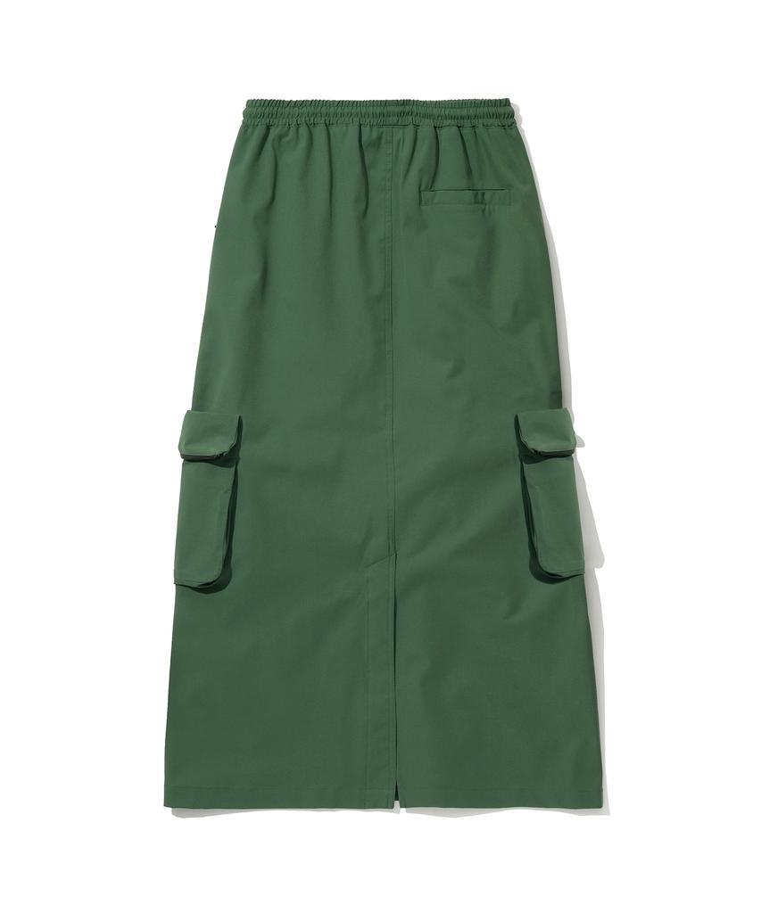1993 Studio Wind Cargo Long Skirt_Green