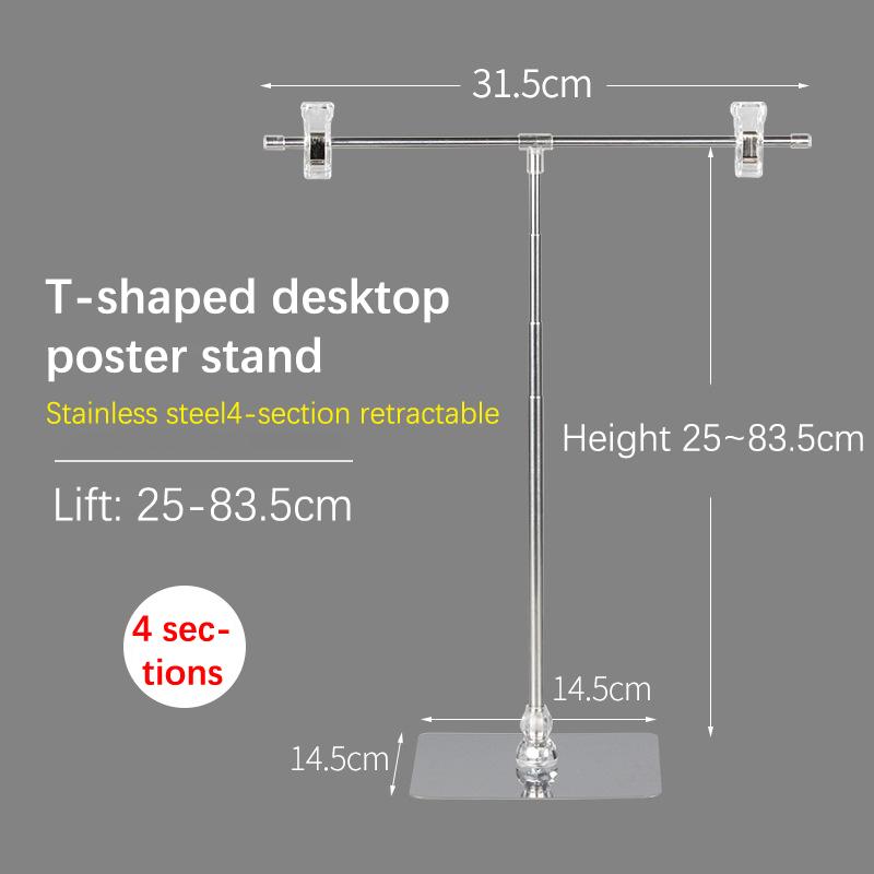 Poster Display Rack T-Shape Background Frame Professional Video Shoot Props Photography Accessories Backdrop Stand