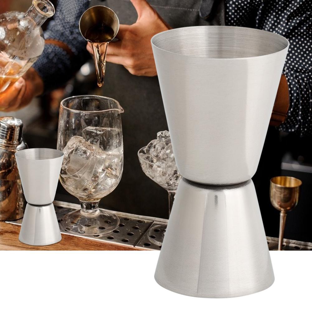 20 40ml Stainless Steel Cocktail Jigger Double Head Measuring Cup Ounce Alcohol Measuring Cup