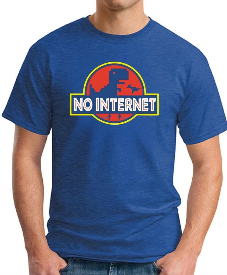 NO INTERNET T-SHIRT Funny Slogan Novelty Mens Geeky Gift Geek Wifi 2 S
