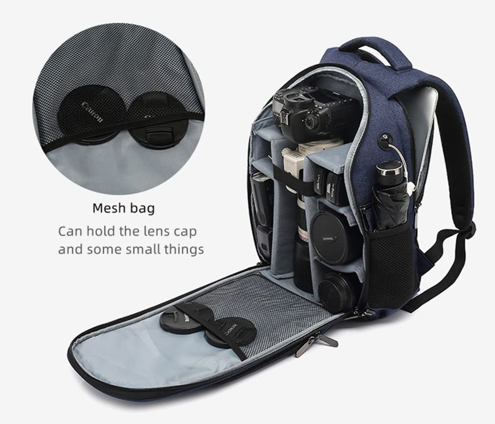 Professionell Kameraryggsäck med SLR-kamera Stativ och Svart Interiör för Utomhus Kompatibel med och Mer [Chonor] Förvaring, Bärande,