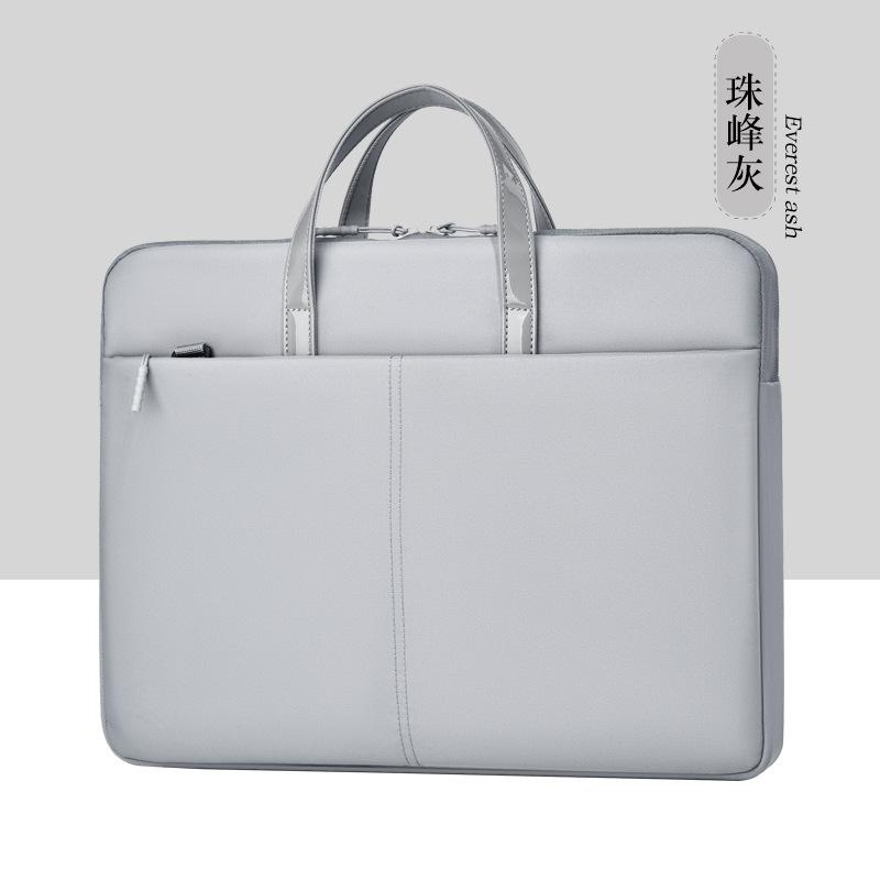 

TS JYL laptop bag,Slim Laptop Bag Business Handheld Oxford Waterproof Sleeve 16 inches сірий