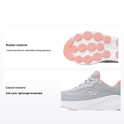 Go Run Now Soft Comfortable Mesh Cushioning Rebound Low Top Casual Running Shoes Women Sneaker Light-Gray 129365-LTGY