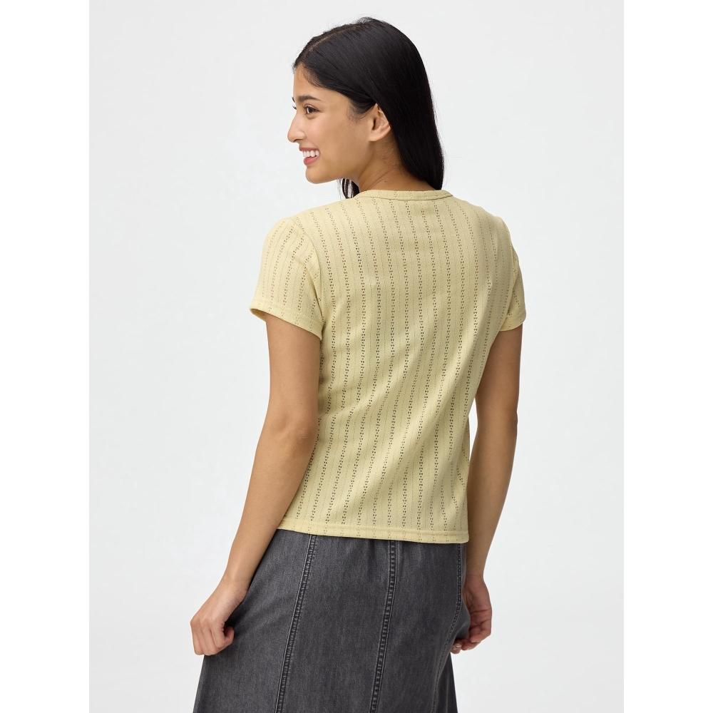 GU by Uniqlo FronT BuTTon PoinT Tail T Osq+e
