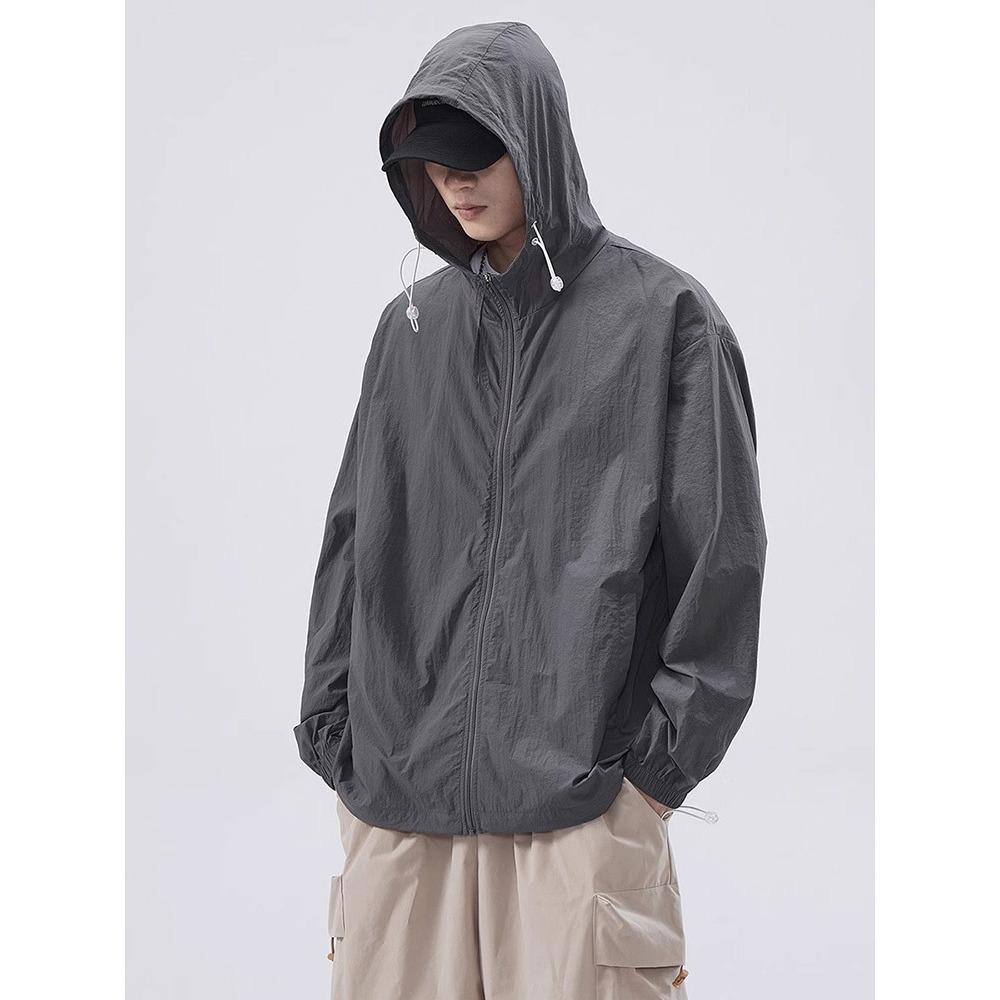 Men's 2026 Ice Silk UV Protection Summer Jacket - Lightweight and Trendy Outdoor Sunscreen Apparel