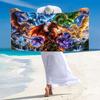 Dragon Print Beach Towel, Large Soft Quick Dry Towel for Beach Camping Swimming