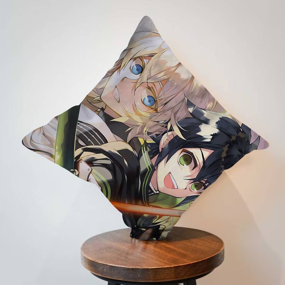 Anime Seraph of The End Pillow Cover Sofa Cushion Cover Home Room Decoration Children Gift