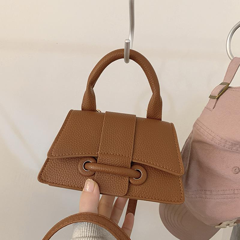 Women'S Commuter Texture Handbag Spring Versatile Shoulder Messenger Bag Temperament Small Square Bag Women