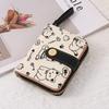 Waterproof Short Student Money Bag Pu Zipper Wallets Key Storage Cute Cat Girls Wallet  Student