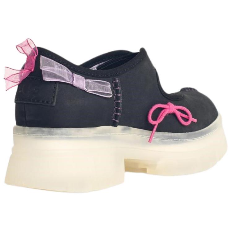 UGG Areum Fashion Simple Thick Sole Mary Jane Shoes 5.1cm Unisex Shoes Black 1170971BLK