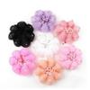 Fashion Elastic Colorful Satin Hairpin Braid Set Crochet Hair Stick Dance Net Flower Hair Accessories