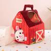 Animals Blind Box House Pig Rabbit Chicken Plush Toy Stuffed Doll Kids Gift