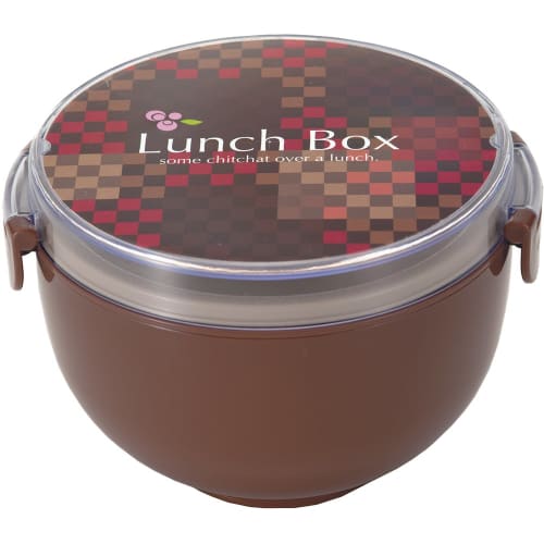 MI Creations Donburi Lunch Box with Chopsticks and Sauce Container, Made in Japan (Brown)