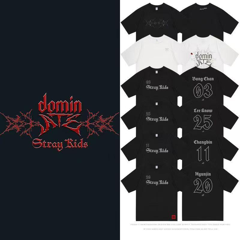 Straykids 2025 Domin ATE Concert T-shirt Kop Star SK