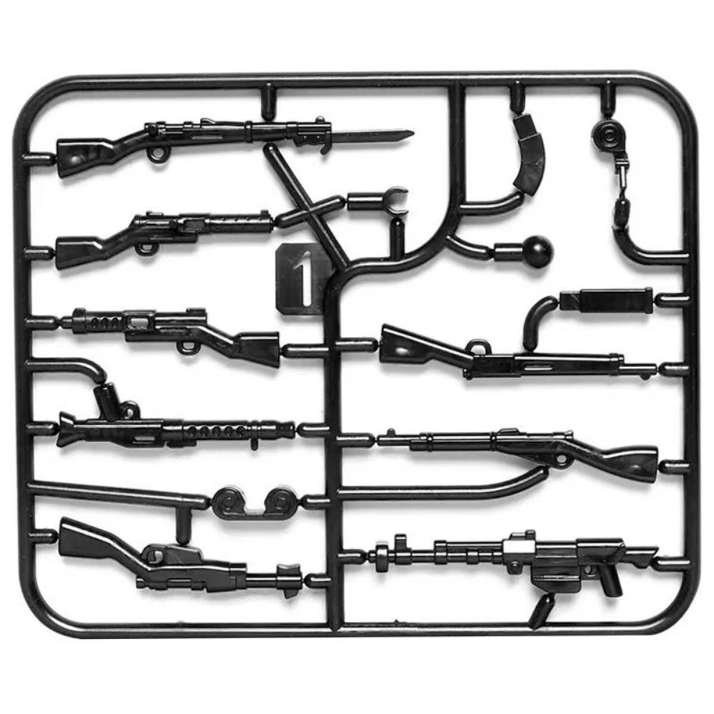 Beige Container MOC Military Weapon Boxes Bricks Accessories Army Scene WW2 Building Block Parts Shipping SWAT