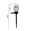 Outdoor Solar Pathway Light Garden Stake Animal Statue Ornament Landscaping Lamp Owl Figurine Warm