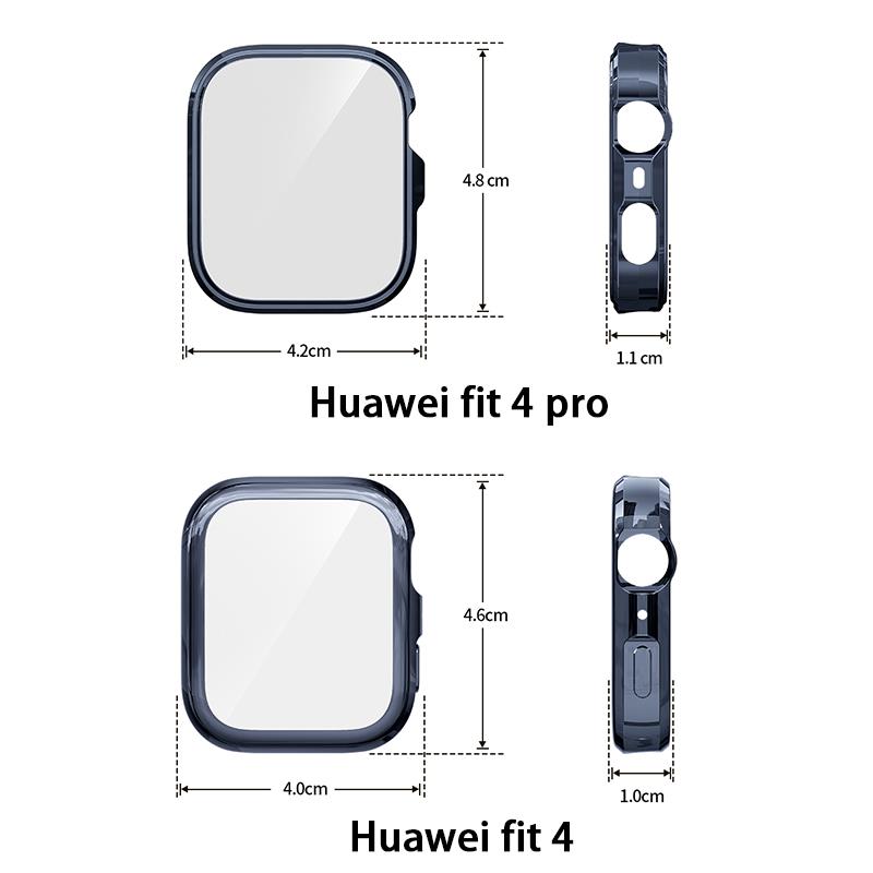 Soft TPU Case for Huawei Watch Fit 4 Pro SmartWatch Strap Full Case Cover for Huawei Watch Fit 4 Silicone Protective Sleeve 7