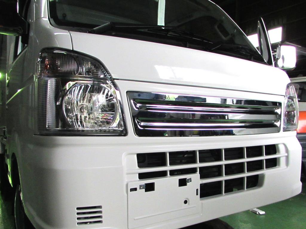 BRIGHTZ Minicab Truck DS16T Chrome Front Grill Cover DS16 DS S16 16 Minicab Truck Minicab 21663 [GRI-COV-L-021]