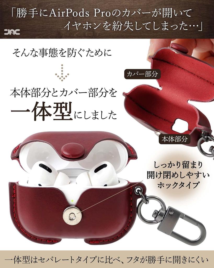 JAC AirPods Pro Case Cover Front LED Premium Genuine Full Wireless Charging Compatible Day Gift (1st/2nd Generation), Visible, Leather, Protection,