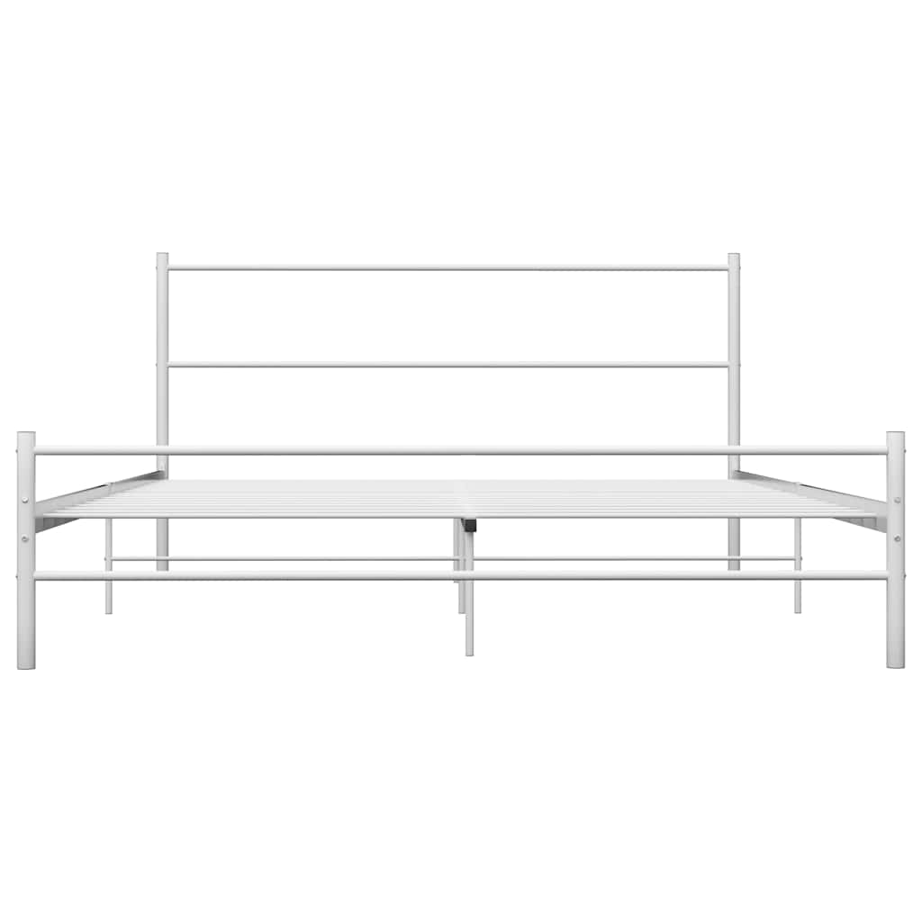 White Metal Bed Frame 140*200 cm