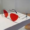 Vintage Cat Eye Sunglasses Women  Fashion Mirror Outdoor Casual Shades Retro Trendy Luxury Brand Design Sun Glasses