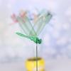 5/10PCS Creative Lawn Ornament Yard Artificial Dragonfly With Stem Thin Stick Simulation Butterfly