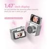 S162 Thumb Keychain Camera 1.47-Inch Flip Screen Mini Action Camera Retro Style 2K Very Small Camcorder Video Recorder