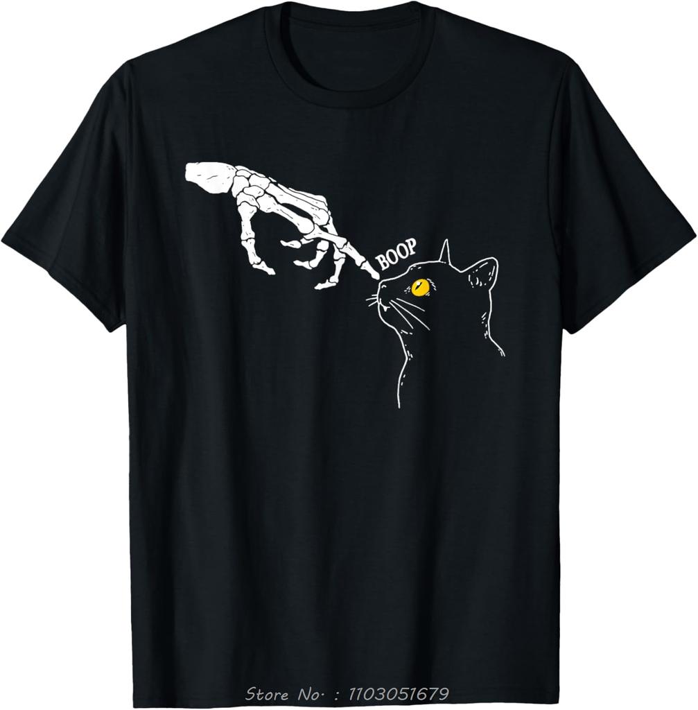 Skeleton Dot In Pussy Funny Oversized Tshirt Simple Mens Clothing Fashion Cotton Tshirt Sportswear Casual Fitness T Shirt