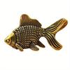 Goldfish Figurines Retro Brass Lucky Animal Statue Ornament Home Decor Desk Decoration Creative Crafts Cute Gifts
