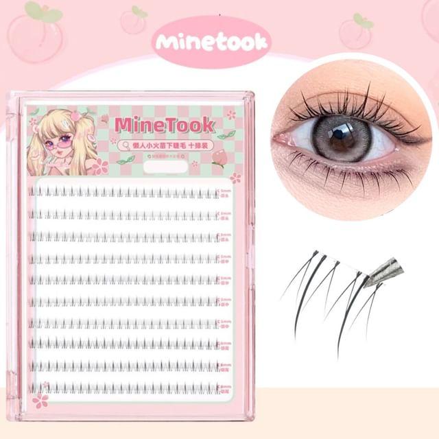 Mogugu - Нижние накладные ресницы Black - 5mm-6mm