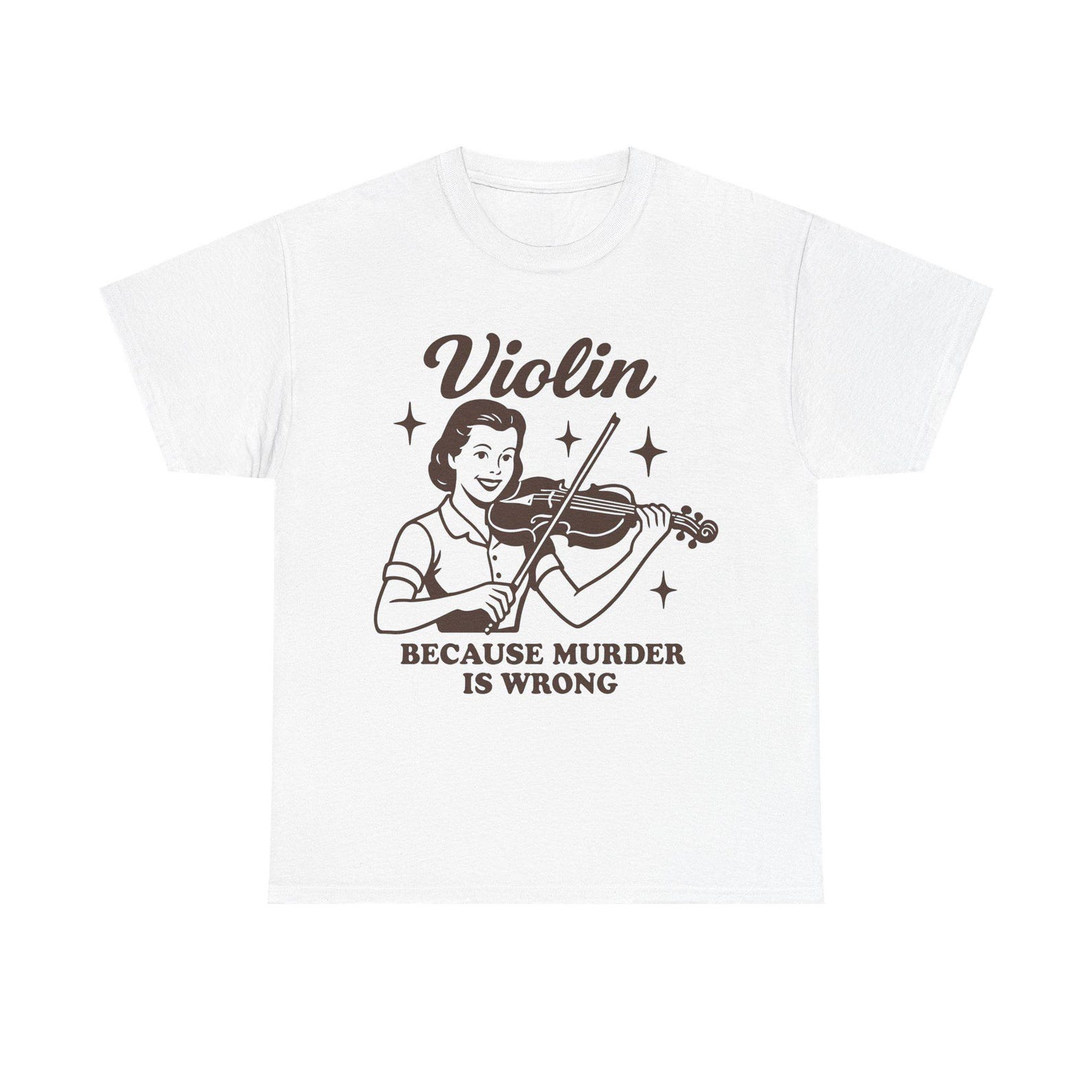 Violin Tee - Funny Gift for Violinist, Unisex T-Shirt, Violinist Humor Shirt, Violin Lover Apparel, Unique Violin Joke Tee, Violinist Tee 3XL