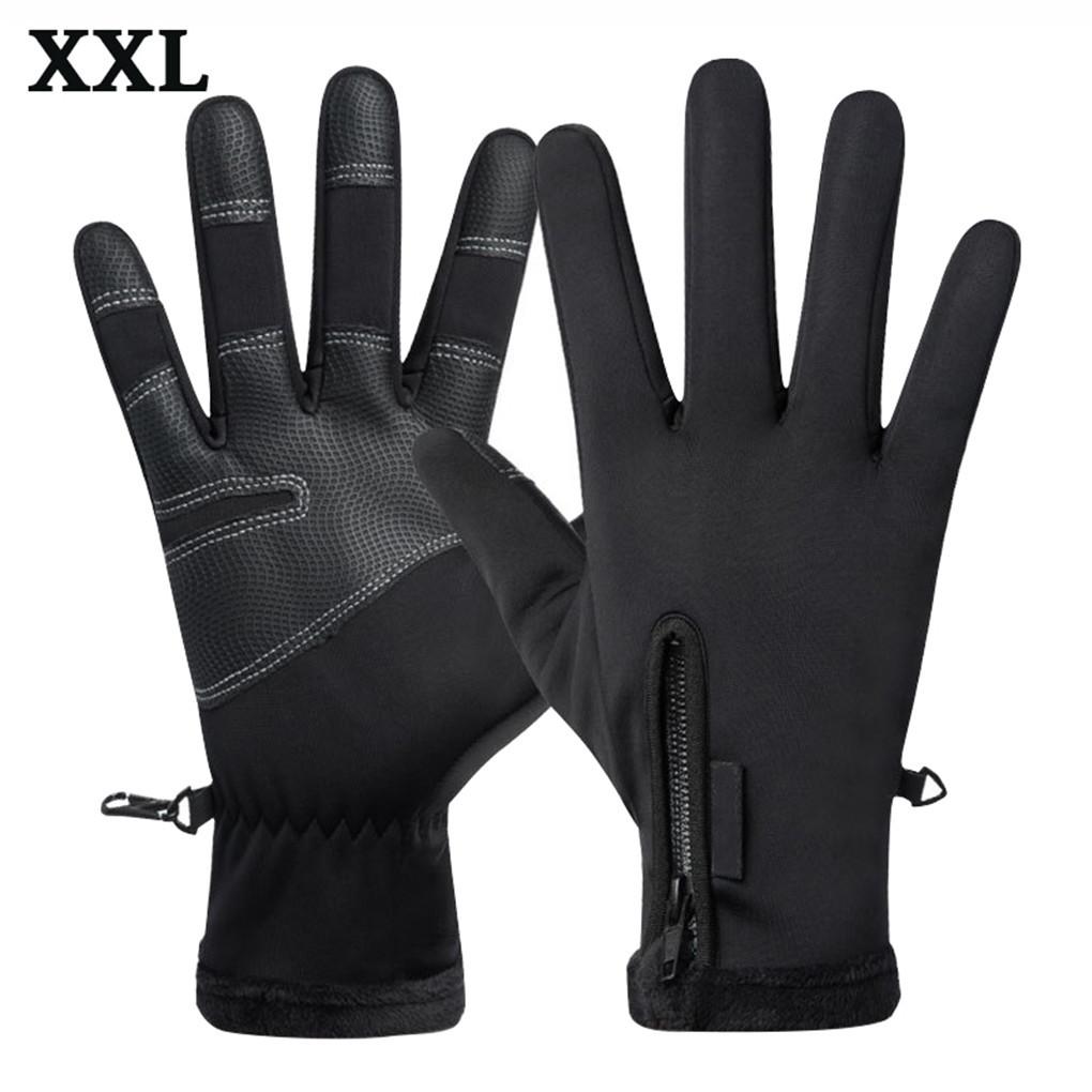 

Winter Skiing Gloves Outdoor Cycling Fishing Camping Windproof Waterproof Gloves Warm Keeping Screen xxl